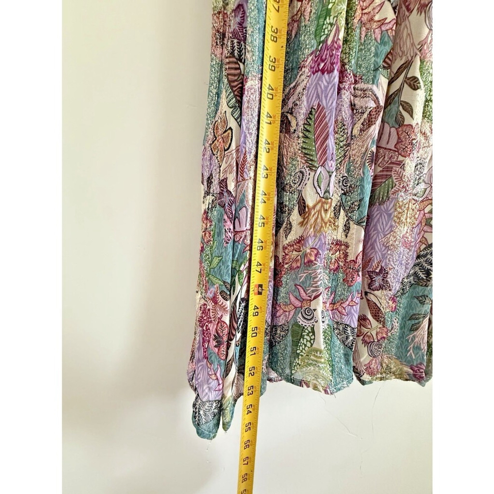 CIEBON Jennsen Ruched Flutter Sleeve Maxi Dress pockets luxu size XS - Picture 6 of 16